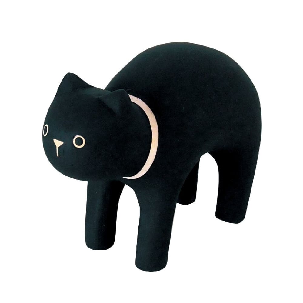 Pole pole wooden animal Black cat - Wooden Animal
