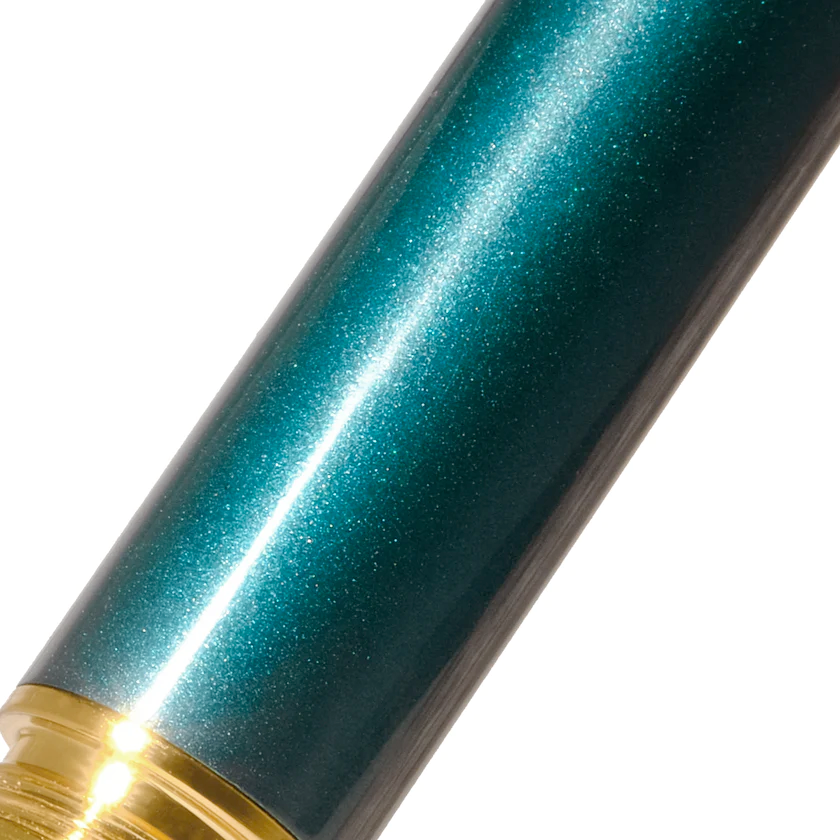 Pluma estilográfica Bijou - Verde azulado del grabador - Mediana