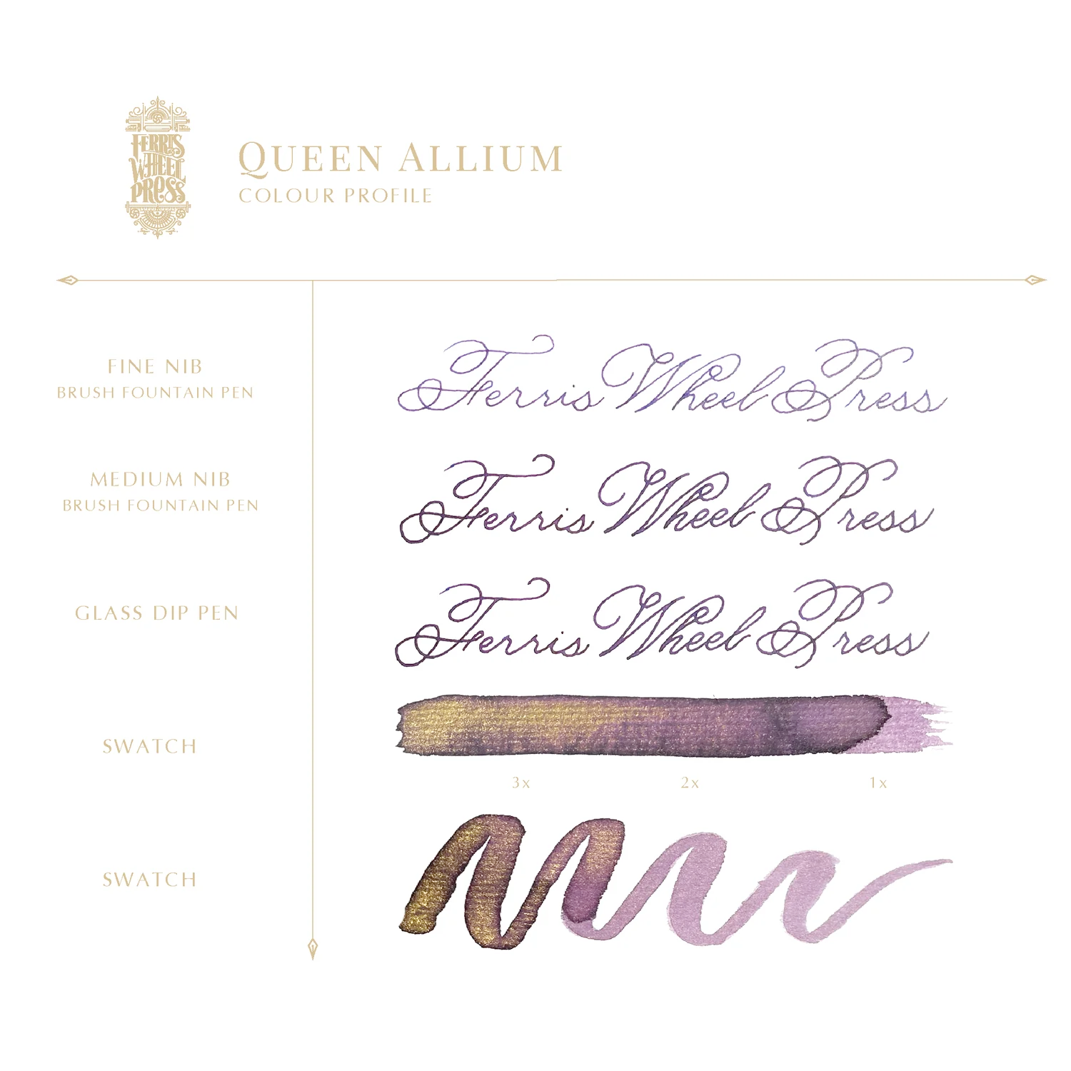 Tinta para pluma estilográfica de 38 ml - Queen Allium