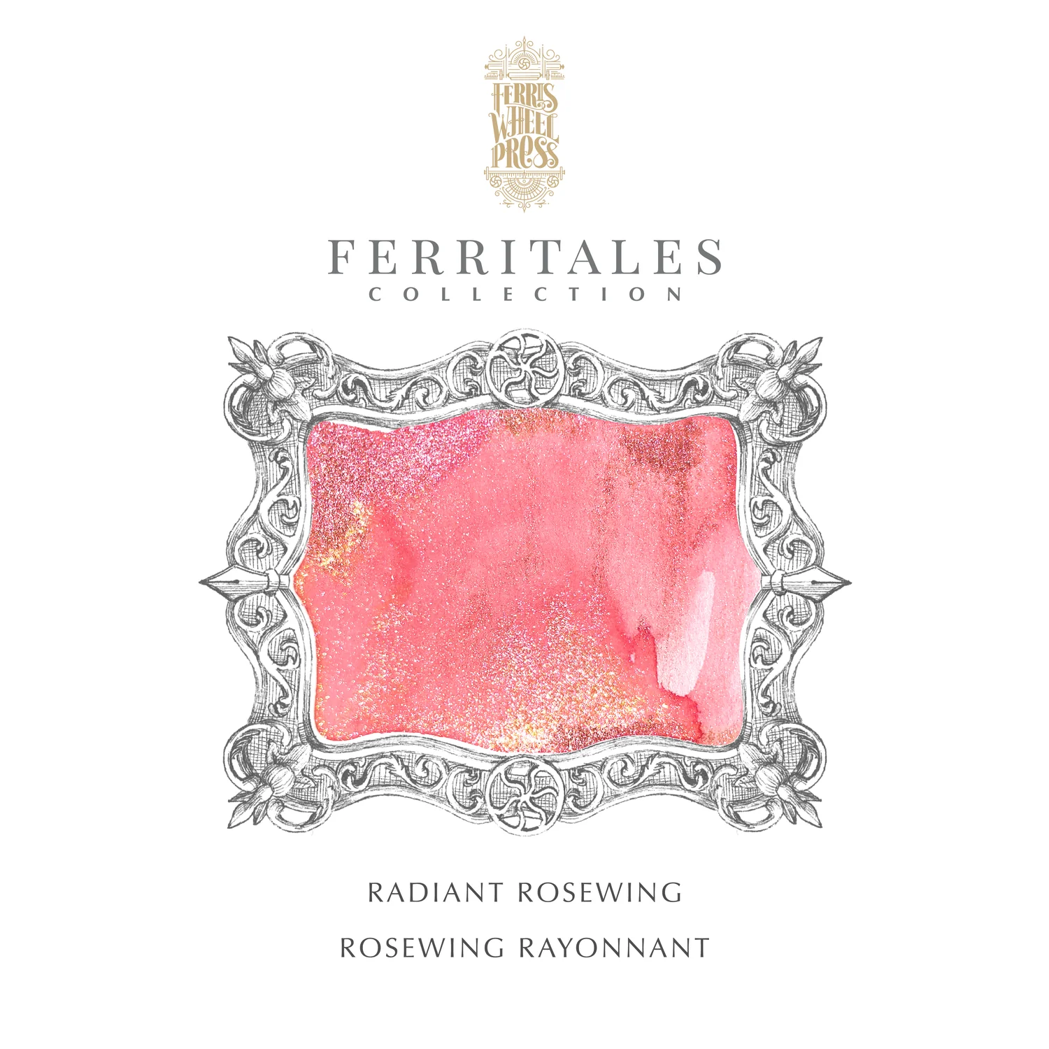 Feritales 85ml Fountain Pen Ink - Radiant Rose Wing