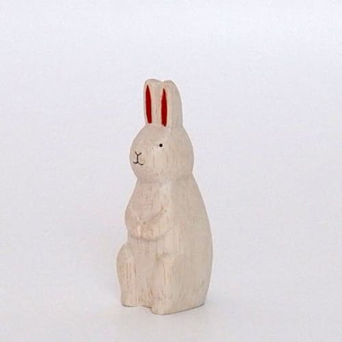 T-Lab./ Polepole Animal/ Rabbit/ Red/ Standing - Wooden