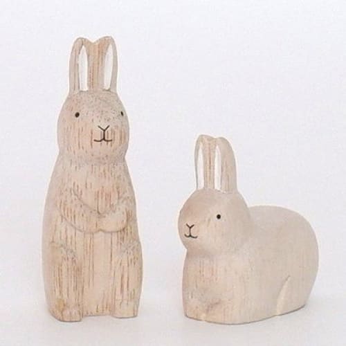 T-Lab./ Polepole Animal/ Rabbit/ White/ Sitting - Wooden