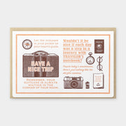 TF Letterpress Card Brown FO - Letter and Envelope