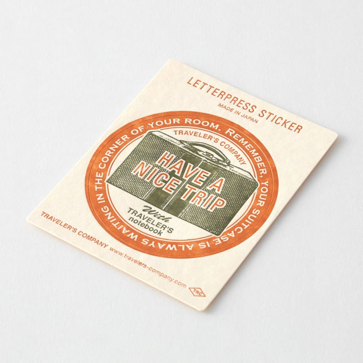 TF Letterpress Sticker Red FO - Letter and Envelope