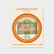 TF Letterpress Sticker Red FO - Letter and Envelope