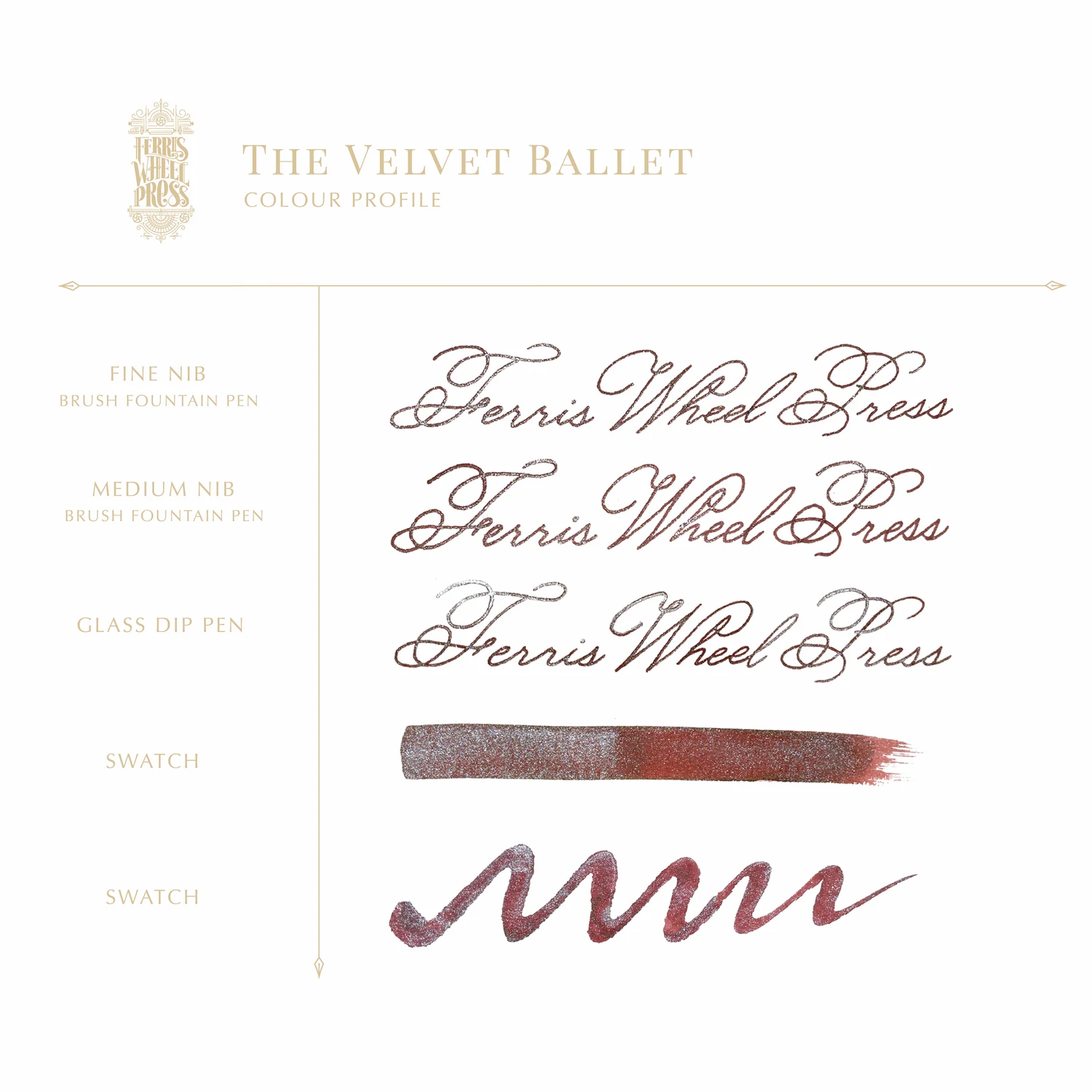 38ml Fountain Pen Ink - The Velvet Ballet