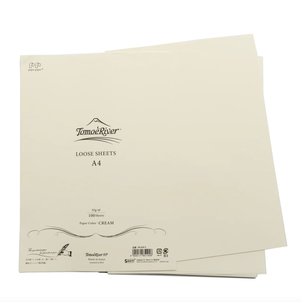 Tomoeriver Loose Sheet Plain / A4 / Cream / 52 g/m2 -
