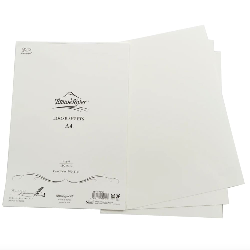 Tomoeriver Loose Sheet Plain / A4 / White / 52 g/m2 -