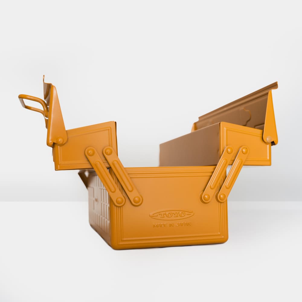 茶 toyoS TOYO Trunk Shape Toolbox T-320 P0 (Living coral) | 東洋スチール