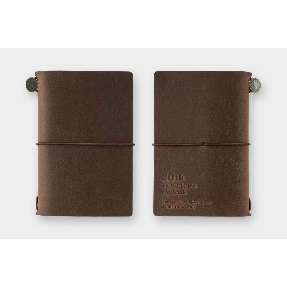 TRAVELER'S notebook 20th Anniversary Card Size Set Brown | THE