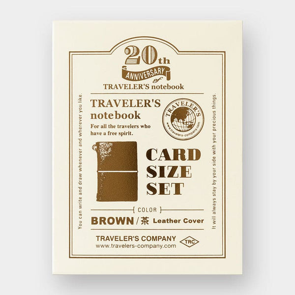 TRAVELER'S notebook 20th Anniversary 茶色 travelers-notebook-20th-