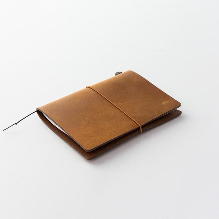 TRAVELER’S notebook cover Camel in Leather - Passport Size -
