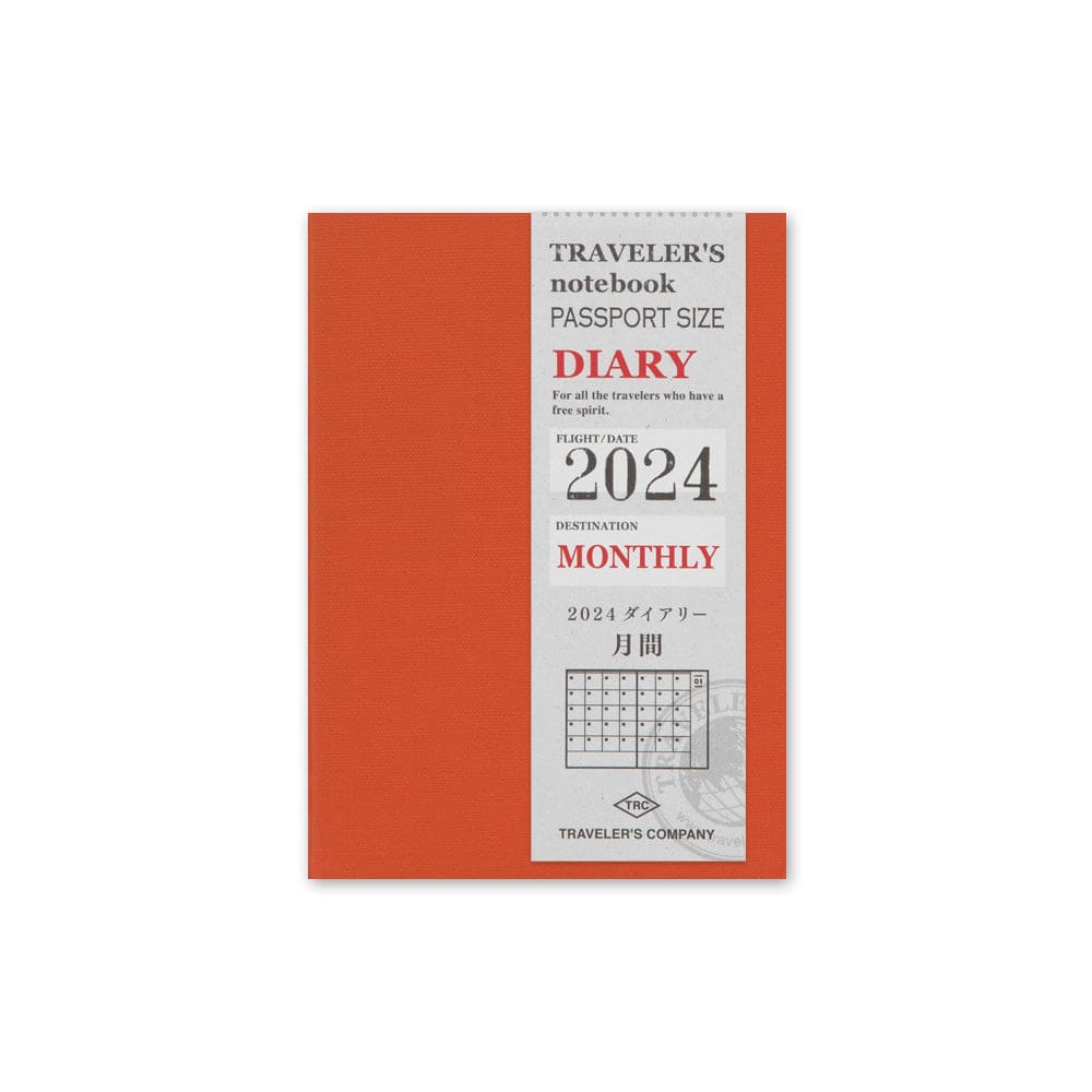 TRAVELER’S notebook Passport Size Refill 2024 Monthly -