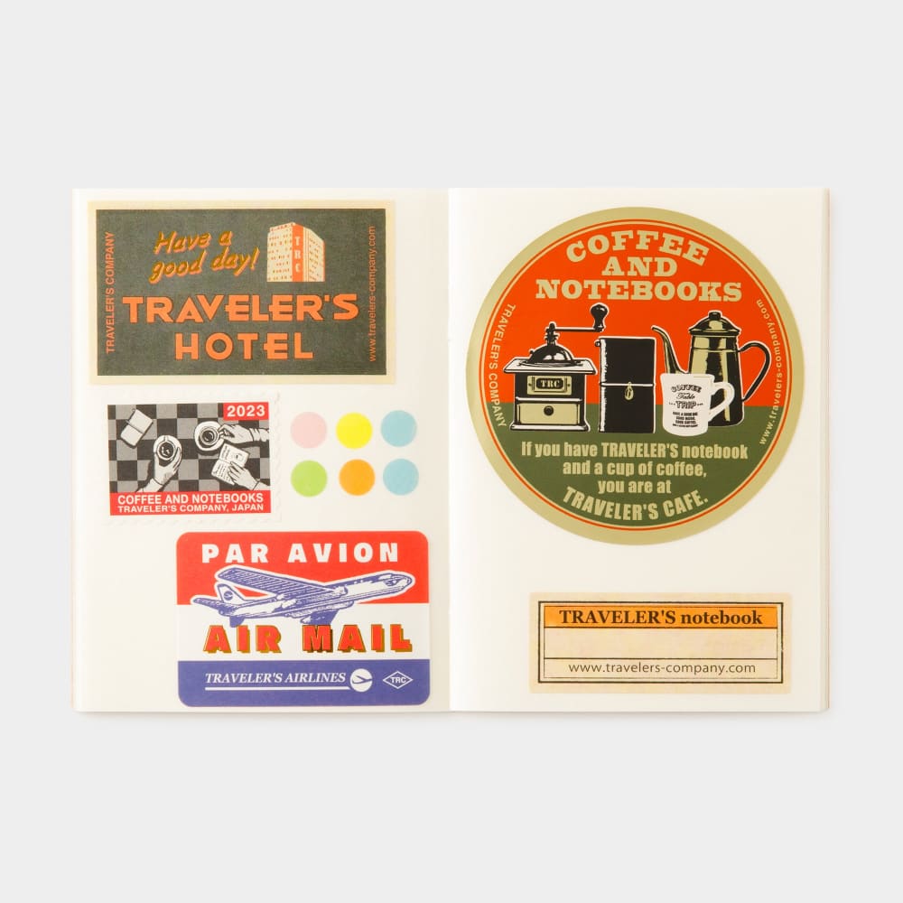 TRAVELER’S notebook Passport Size Refill Sticker Release