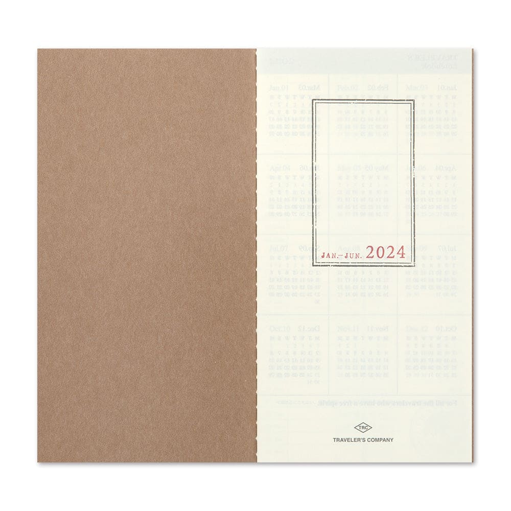 TRAVELER’S notebook Refill 2024 Weekly Vertical - Diary &