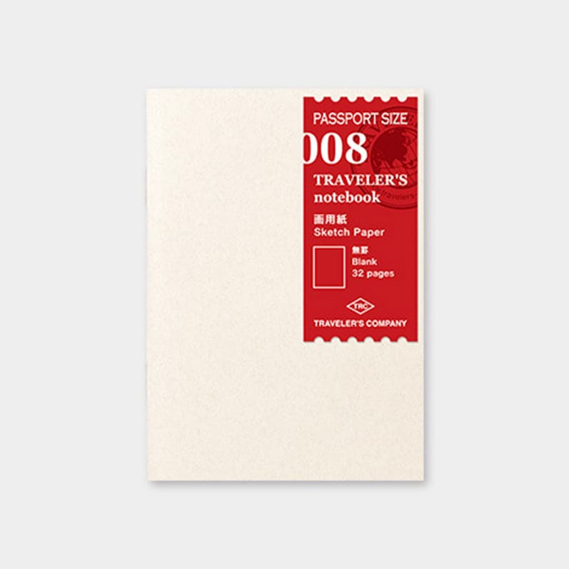 TRAVELER'S notebook Refill <Passport Size> Drawing Paper 008 - The Outsiders 