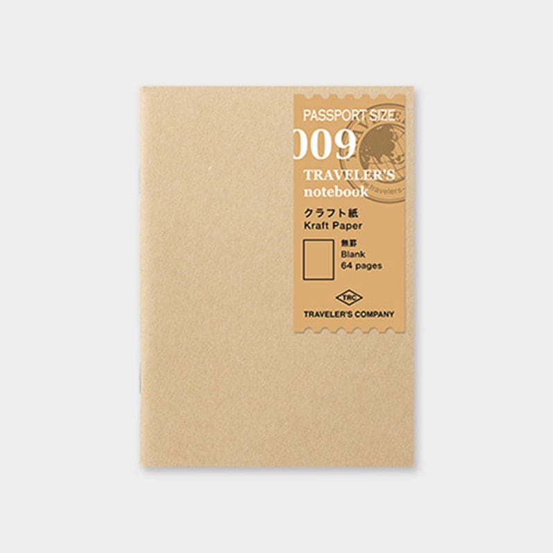 TRAVELER'S notebook Refill <Passport Size> Kraft Paper Notebook 009 - The Outsiders 