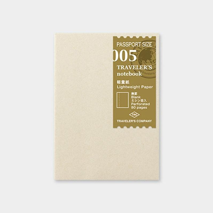 TRAVELER’S notebook Refill Light Paper 005 - Paper Refill