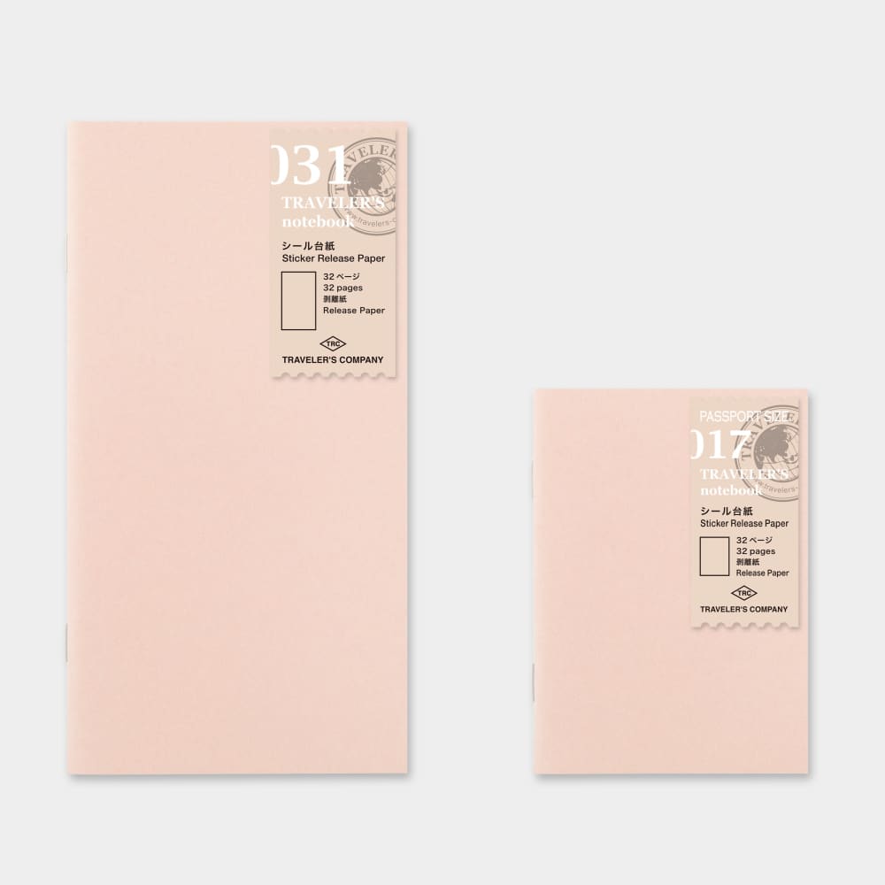 TRAVELER’S notebook Refill Sticker Release Paper - Paper