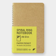 TRC SPIRAL RING NOTEBOOK <A6 Slim> Paper Pocket - The Outsiders 