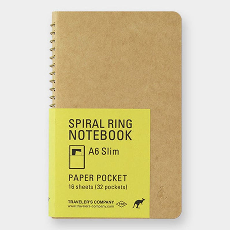 TRC SPIRAL RING NOTEBOOK <A6 Slim> Paper Pocket - The Outsiders 