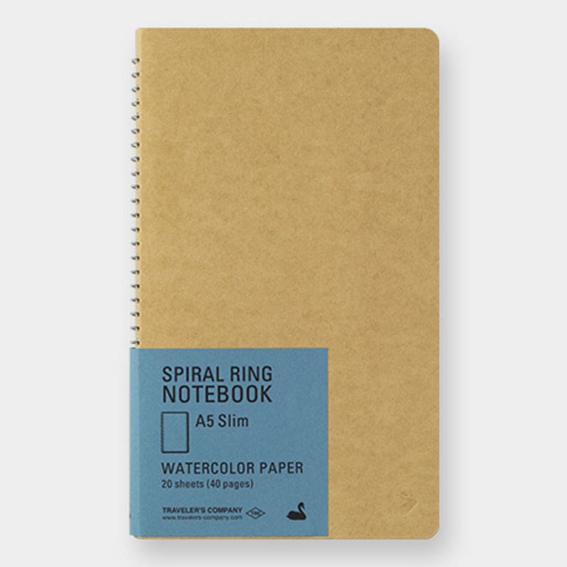 TRC SPIRAL RING NOTEBOOK <A5 Slim> Watercolor Paper - The Outsiders 
