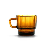 W Glass Amber (recycled glass - mug for water) - Coffee
