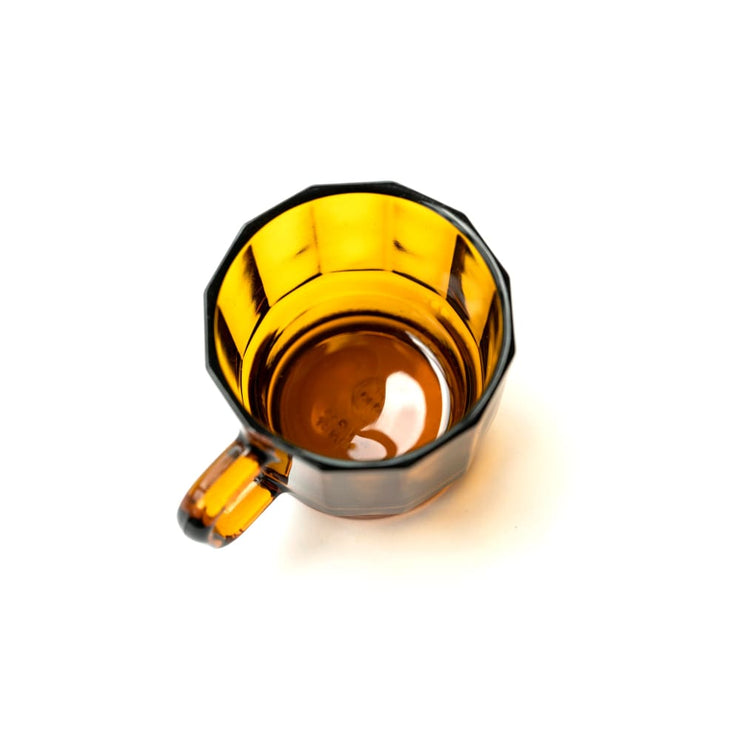 W Glass Amber (recycled glass - mug for water) - Coffee