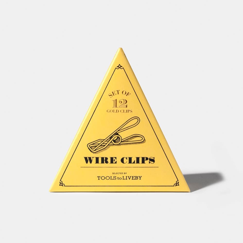 wire clip / golden / 12pcs per pack - Clip