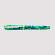 JR Pocket Pen - DiamondCast - Beleza Palladium Trim - Custom Gena Journaler Nib